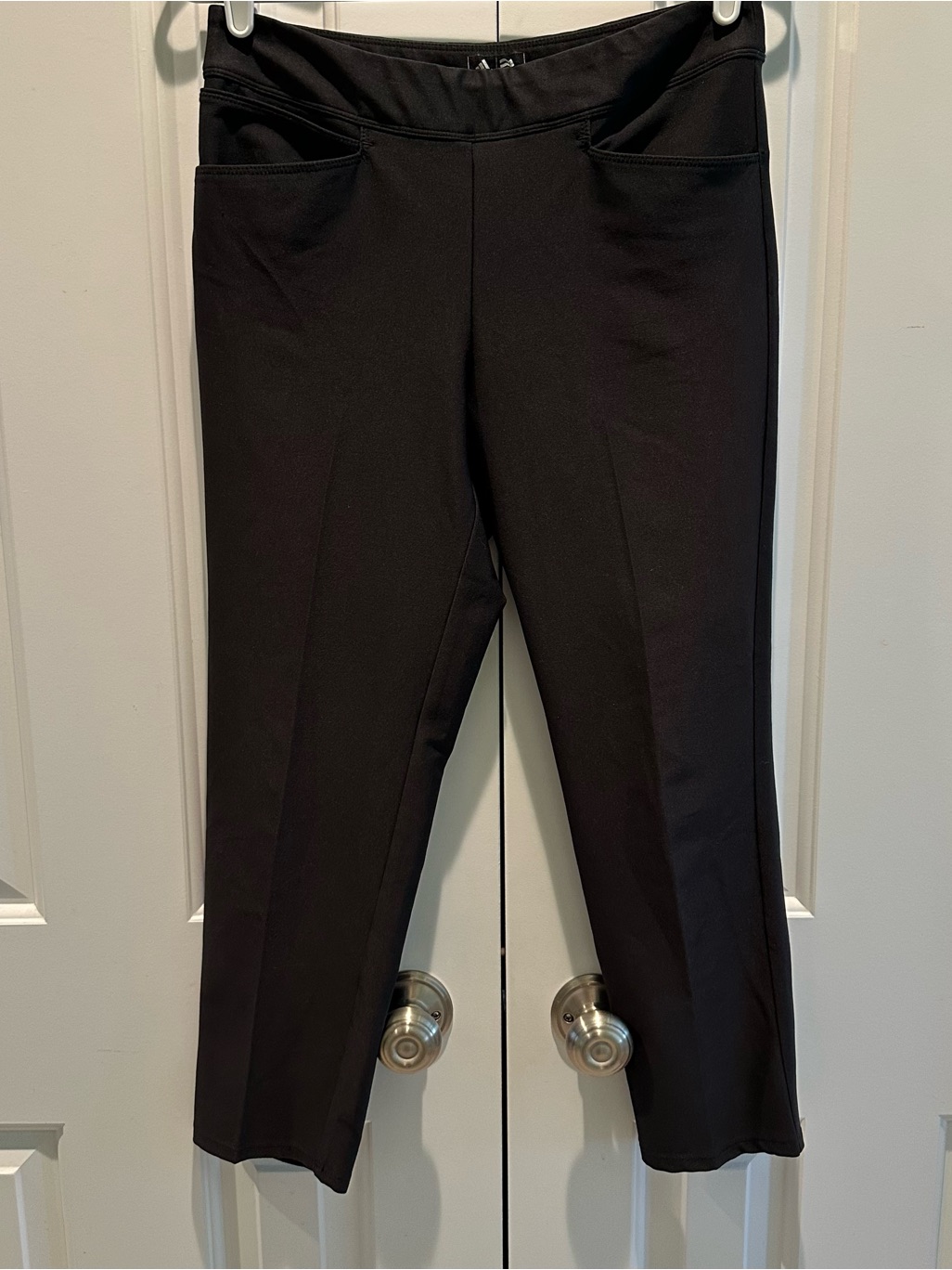 Adidas Black Pintuck Pull-On Golf Pants Ankle Length S